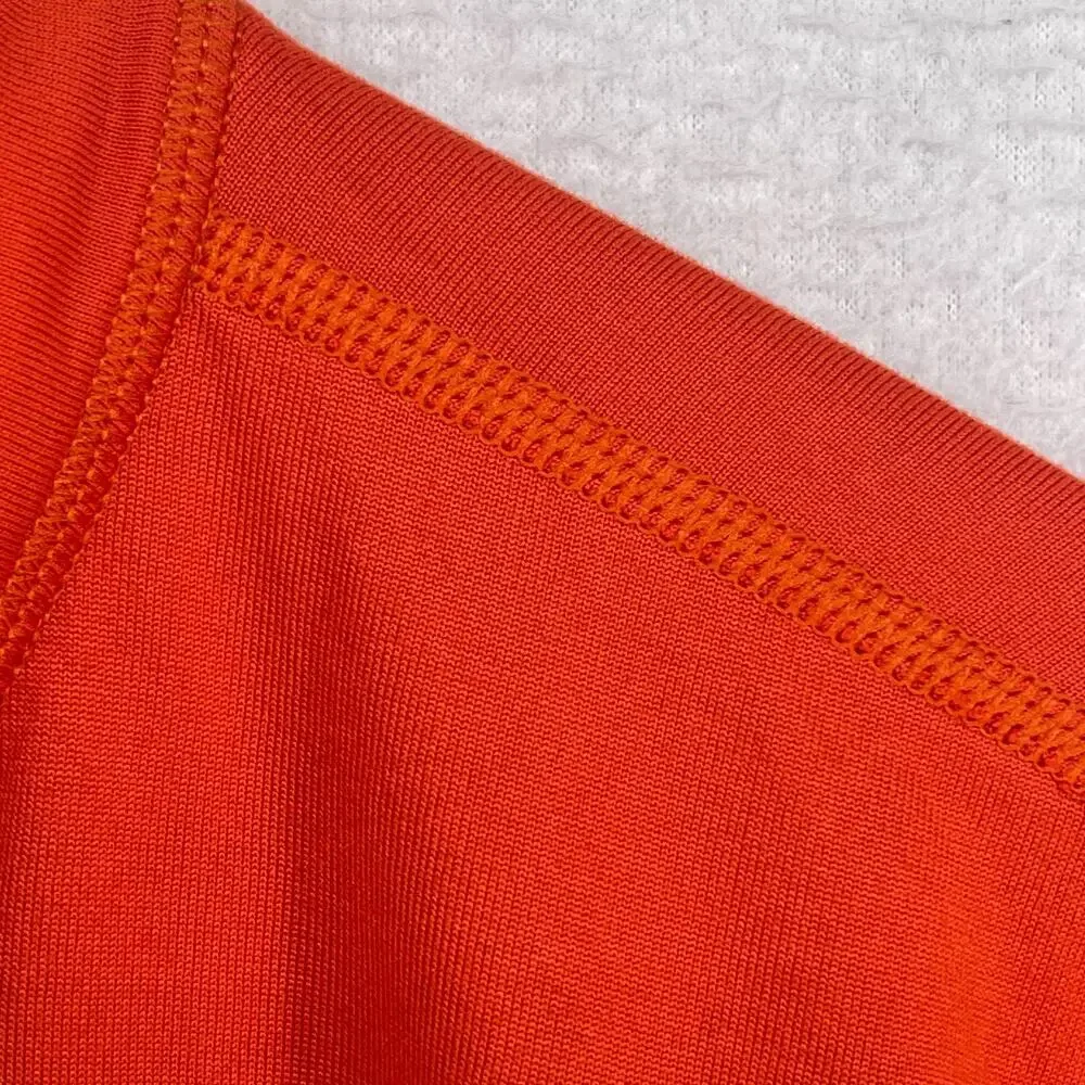 THE NORTH FACE Shirt Mens XL 1/4 Zip Performance Baselayer Long Sleeve Orange